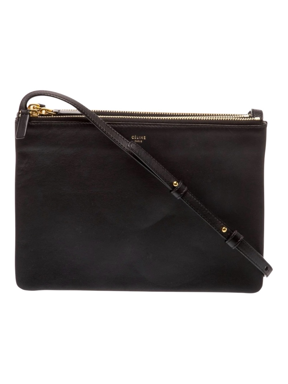 Celine Black Leather Small Trio Crossbody Bag - Picture 2 of 13
